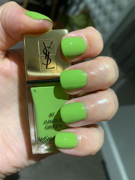 buy ysl couture nail polish jungle green|la laque couture nail polish.